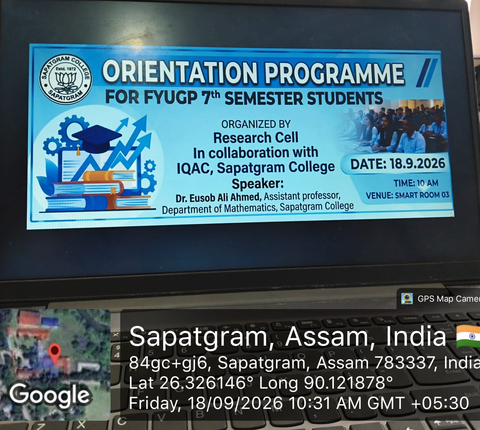 Orientation Programme for fyugp 7th semester students (18-9-26)